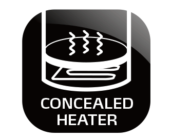 Concealed heating element