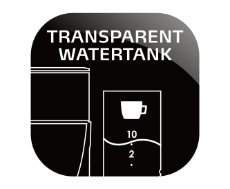 Transparenter Wassertank