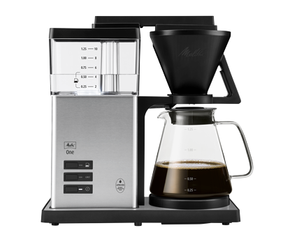 Melitta One® filterkoffiemachine, roestvrij staal